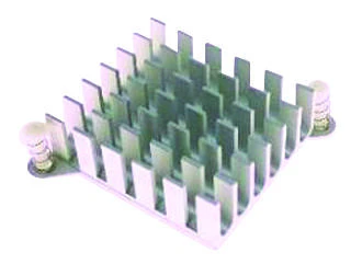 ABL HEATSINKS BGA-PP-025 Heat Sink, For Ball Grid Array, Push-Pin, BGA, 9 �C/W, 15 mm, 49 mm, 49 mm