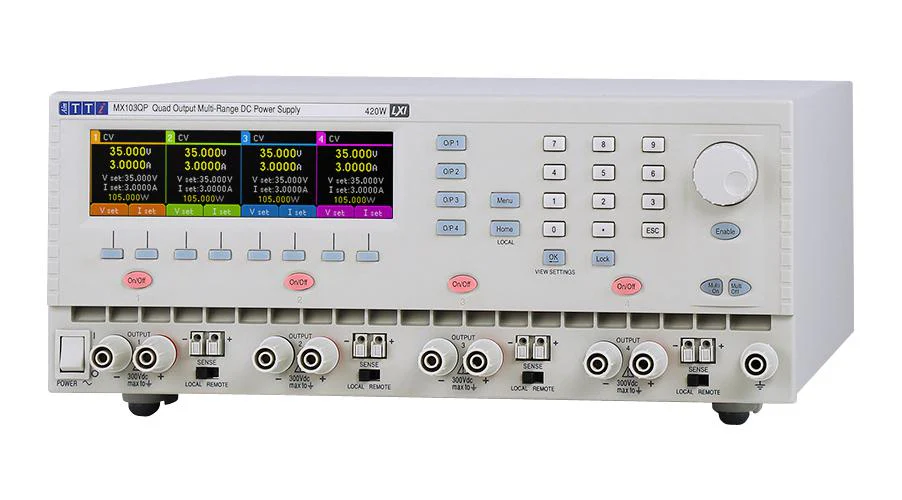 AIM-TTI INSTRUMENTS MX100Q S2 Bench Power Supply, Programmable, 4 Output, 0 V, 70 V, 0 A, 6 A