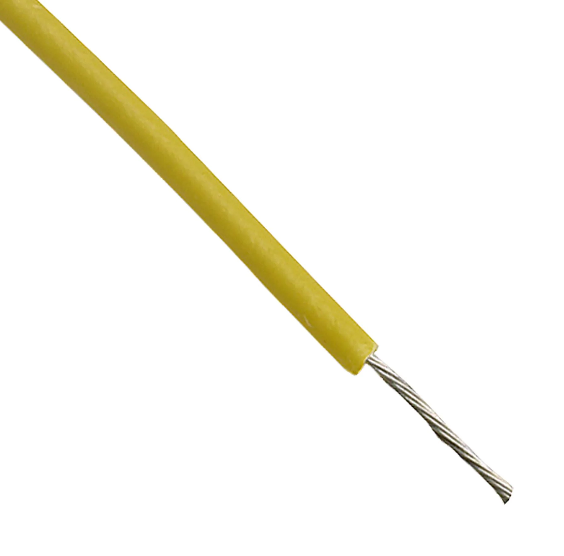 ALPHA WIRE 2841/1 YL005 Wire, Solid, Hook Up, PTFE, Yellow, 30 AWG, 0.051 mm², 100 ft, 30.5 m