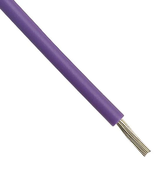ALPHA WIRE 3250 VI005 Wire, PVC, Violet, 24 AWG, 0.23 mm², 100 ft
