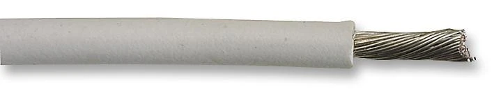 ALPHA WIRE 39X2215 WH005 Wire, Hook Up, Hi Voltage, Silicone, White, 22 AWG, 0.35 mm&sup2;, 100 ft, 30.5 m