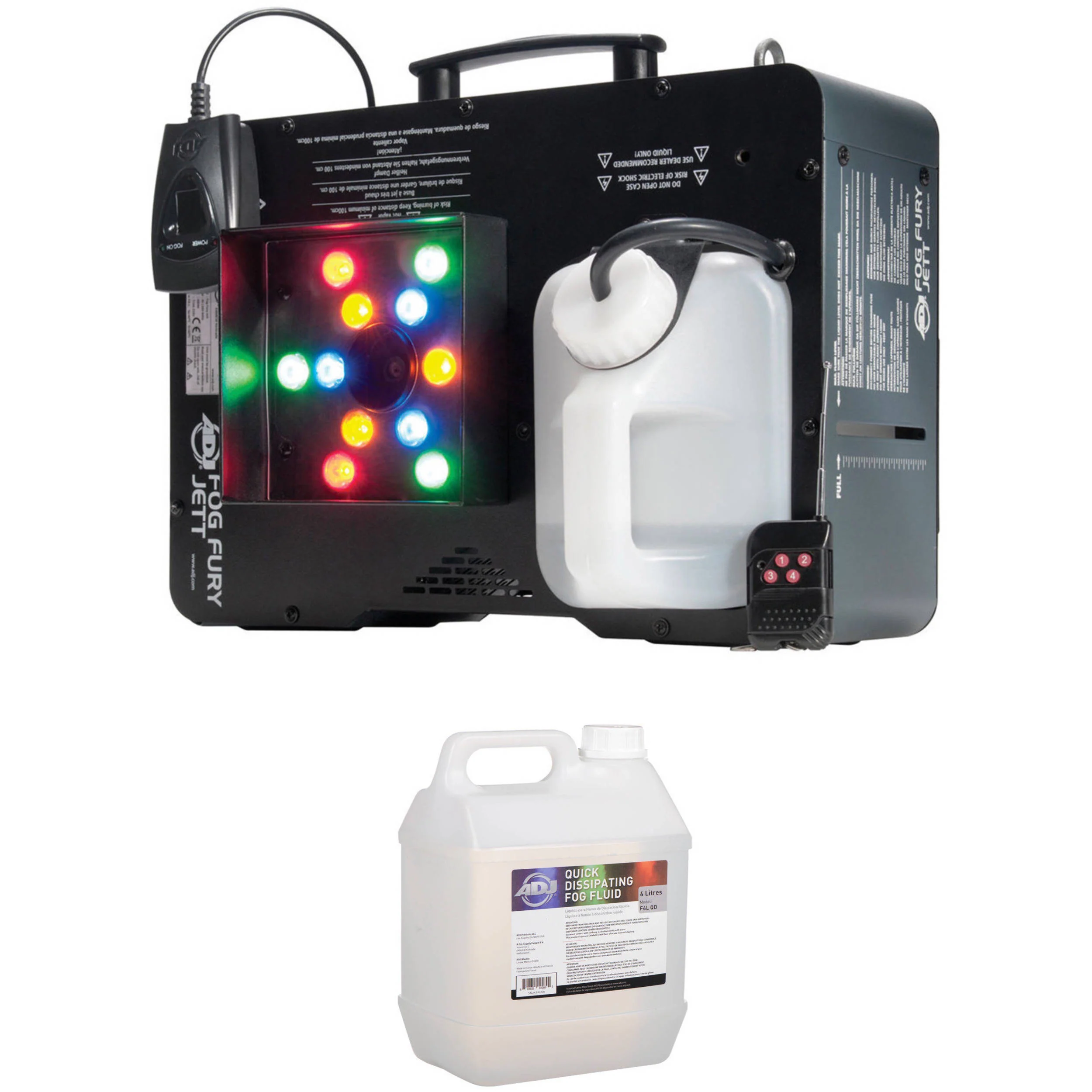 American DJ Fog Fury Jett RGBA LED Fog Machine and Fluid Kit - Image 4