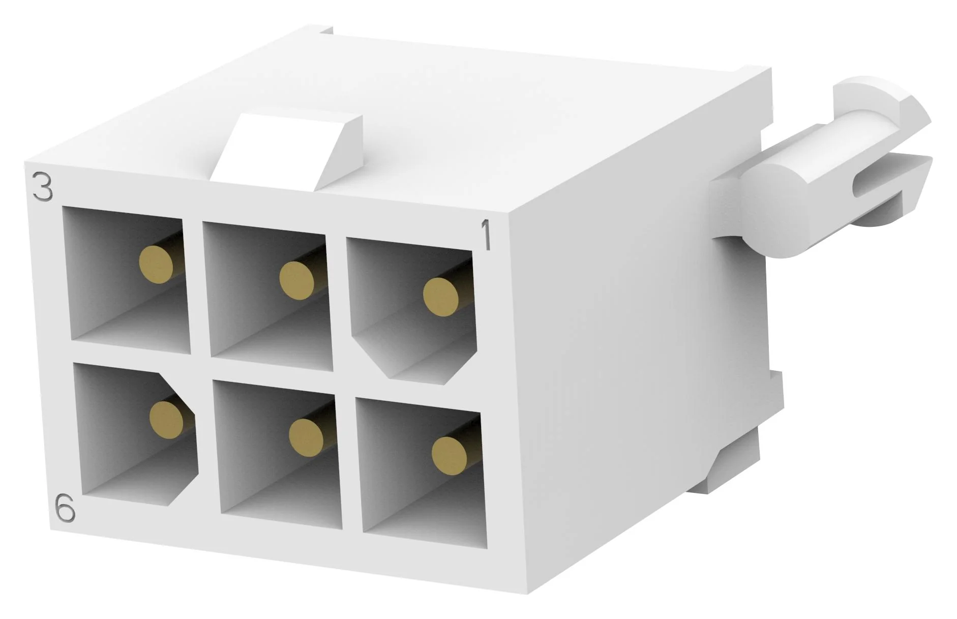 AMP - TE Connectivity 1-770875-1 1-770875-1 Pin Header Wire-to-Board 4.14 mm 2 Rows 6 Contacts Through Hole Straight