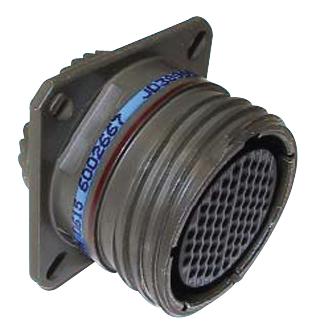 Amphenol Aerospace CTVP00RW-23-54S CTVP00RW-23-54S Circular Connector Tri-Start CTV Wall Mount Receptacle 53 Contacts Crimp Socket Threaded