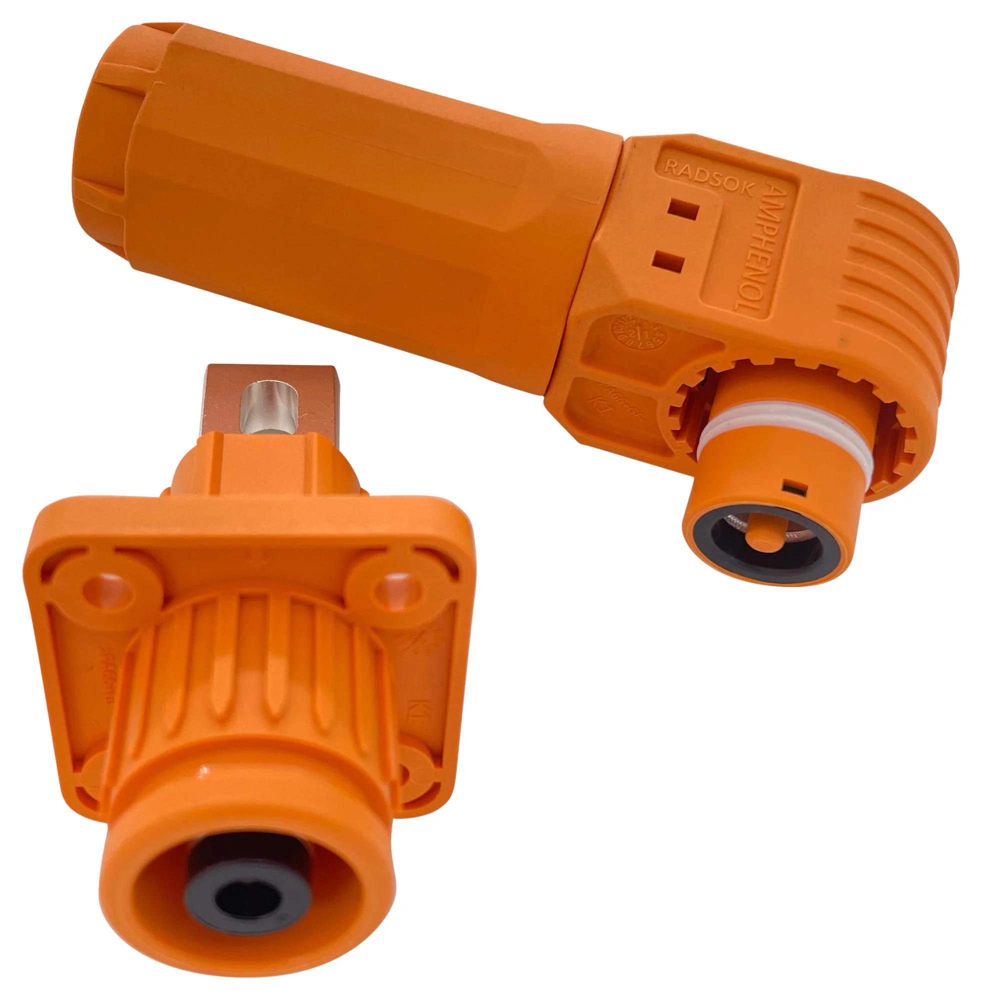 Amphenol Industrial SLPHPC95BSO1 High PWR Conn R/A Plug Crimp 350A/ORG - Image 2