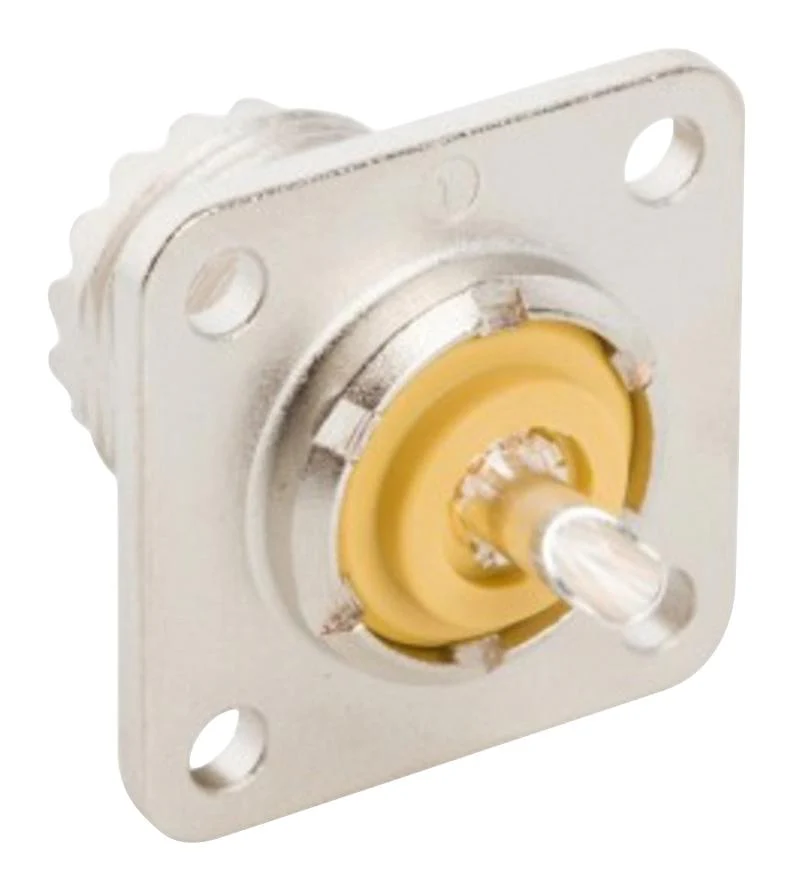 Amphenol RF 083-1R 083-1R / Coaxial Connector UHF Straight Flanged Jack Solder Brass