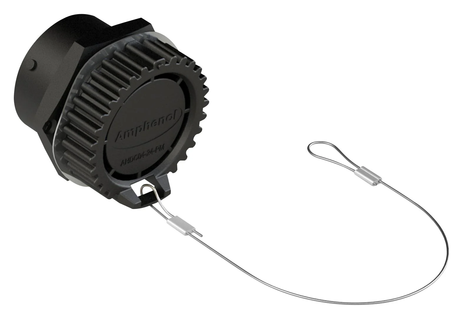 Amphenol SINE/TUCHEL AHDC04-24-PMT Protective CAP W/ Cord Plug Size 24