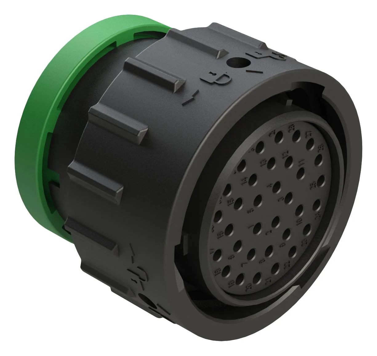 AMPHENOL SINE/TUCHEL AHDP06-24-33SN-BRA CIRCULAR CONNECTOR, PLUG, 24-33, CRIMP