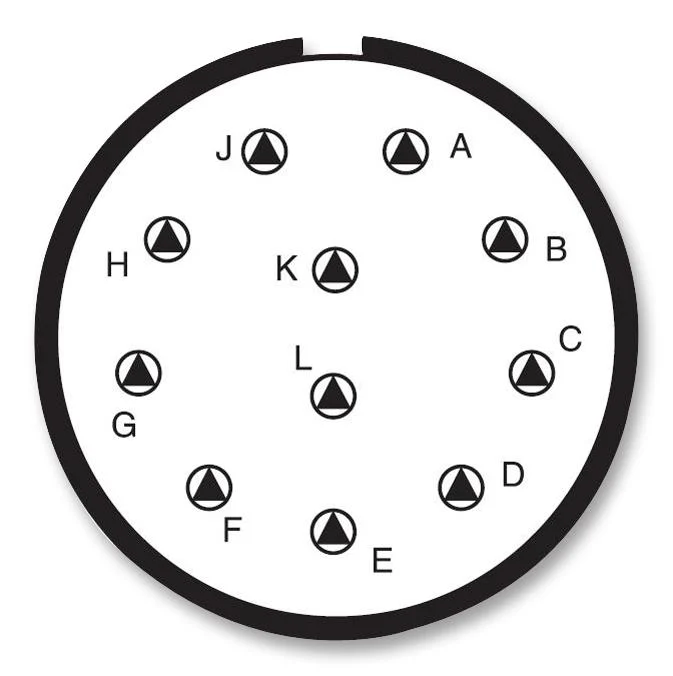 AMPHENOL SOCAPEX D38999/24WG11PA Circular Connector, MIL-DTL-38999 Series III, DS38999/24 Series, Jam Nut Receptacle, 11 Contacts - Image 2