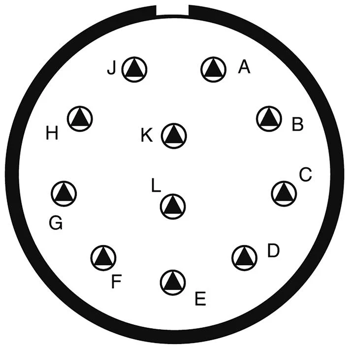 AMPHENOL SOCAPEX D38999/24WG11SA-LC Circular Connector, MIL-DTL-38999 Series III, DS38999/24 Series, Jam Nut Receptacle, 11 Contacts - Image 2