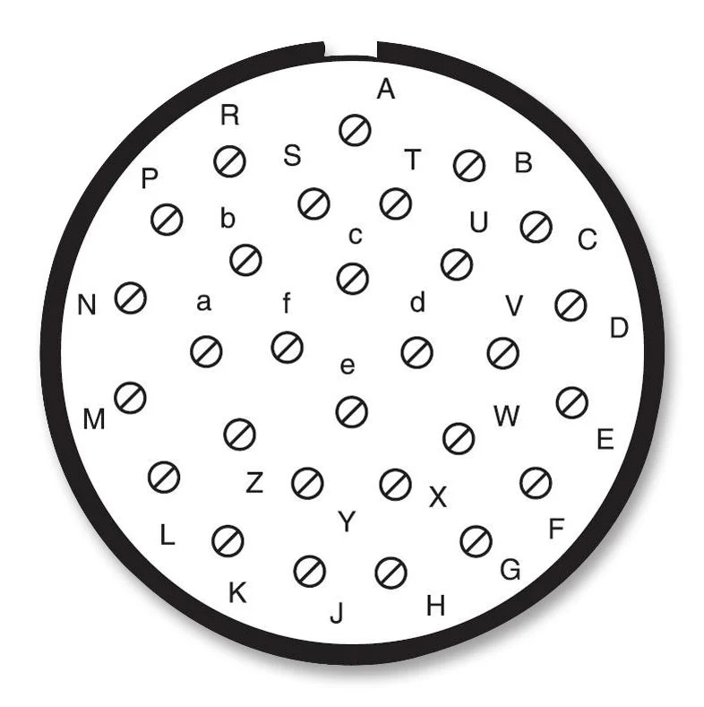 AMPHENOL SOCAPEX D38999/24WJ29BA Circular Connector, MIL-DTL-38999 Series III, DS38999/24 Series, Jam Nut Receptacle, 29 Contacts - Image 2