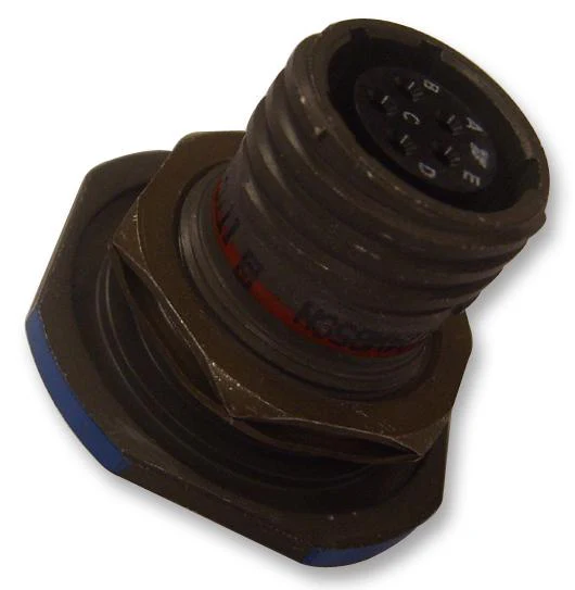 AMPHENOL SOCAPEX D38999/24WJ4SA Circular Connector, MIL-DTL-38999 Series III, DS38999/24 Series, Jam Nut Receptacle, 56 Contacts