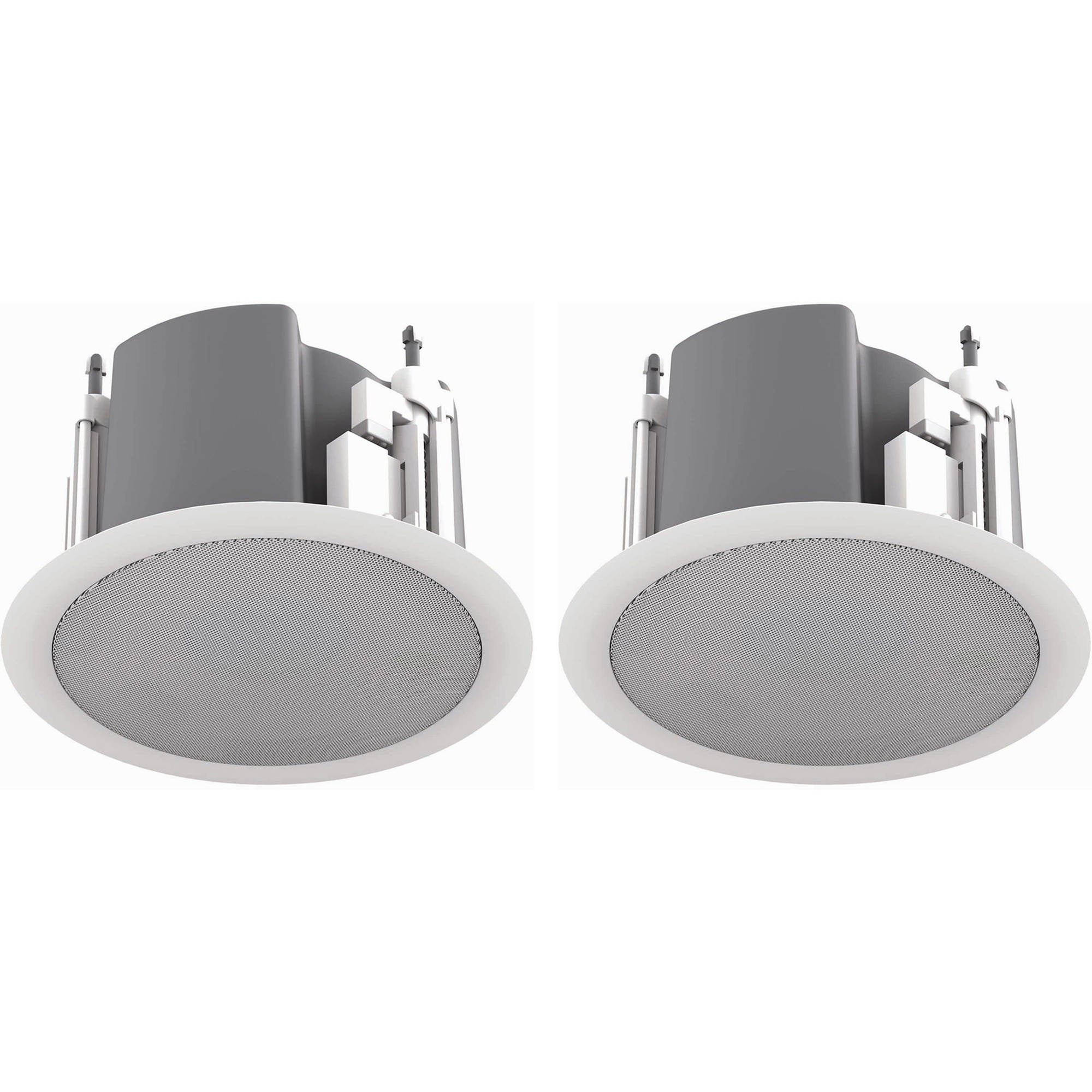Atlas Sound FAP33T-W Strategy III Series 3" 70.7/100V-16W Ceiling Loudspeaker (Pair, White)