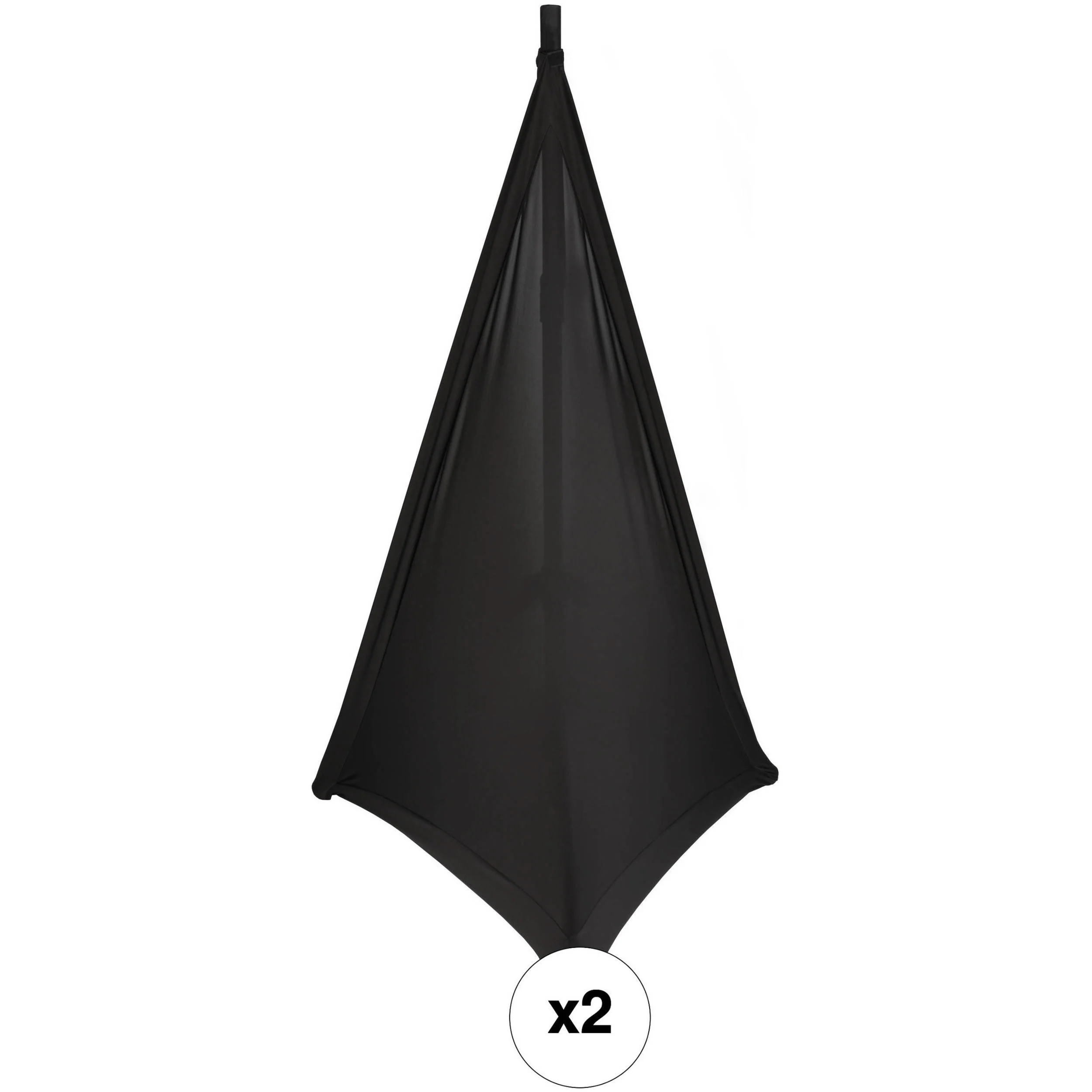 Auray SK-4SLSB Speaker and Lighting Stand Skirt Kit (2-Pack, Black) - Image 2