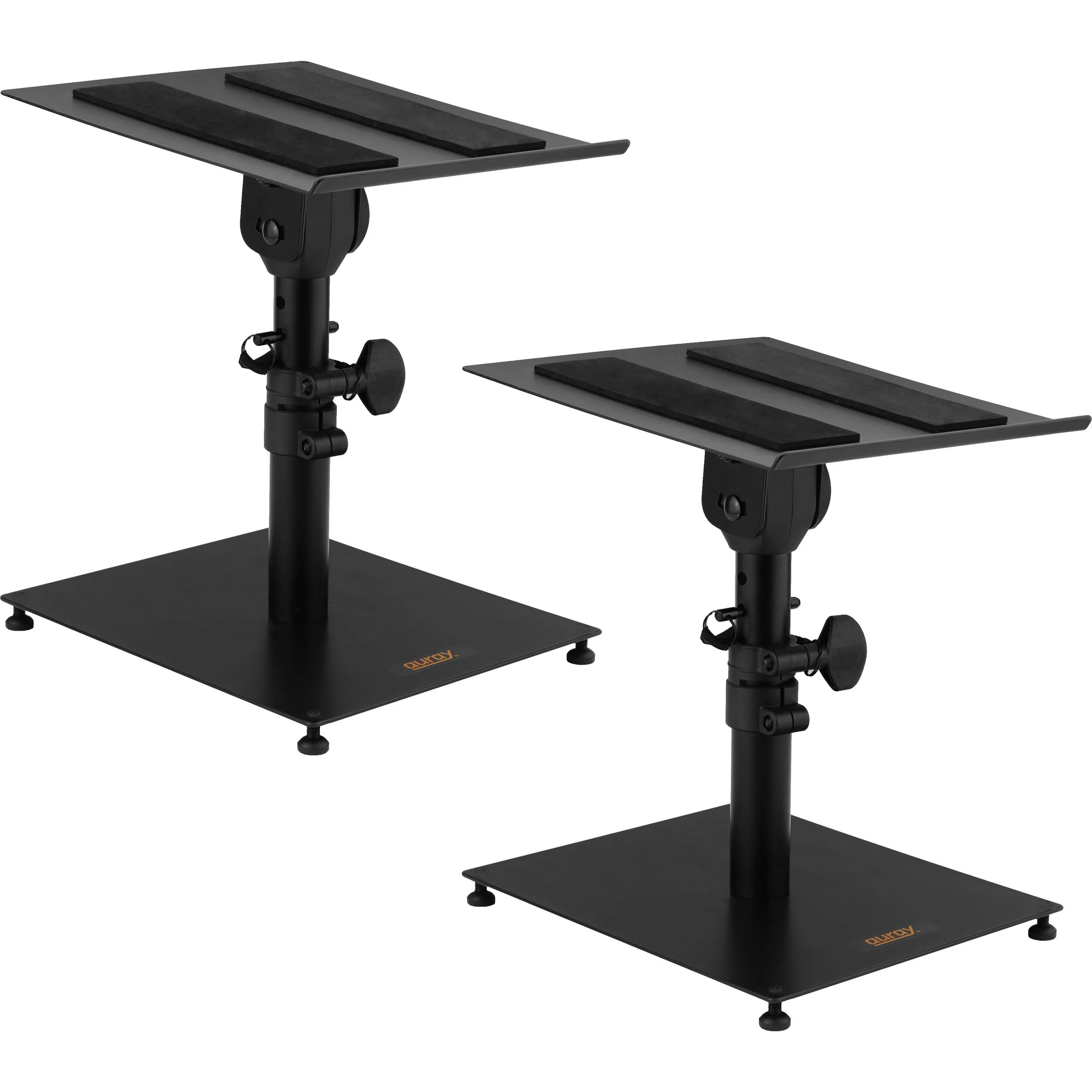 Auray SMS-10DT Adjustable Desktop Studio Monitor Stand with Base (Pair)