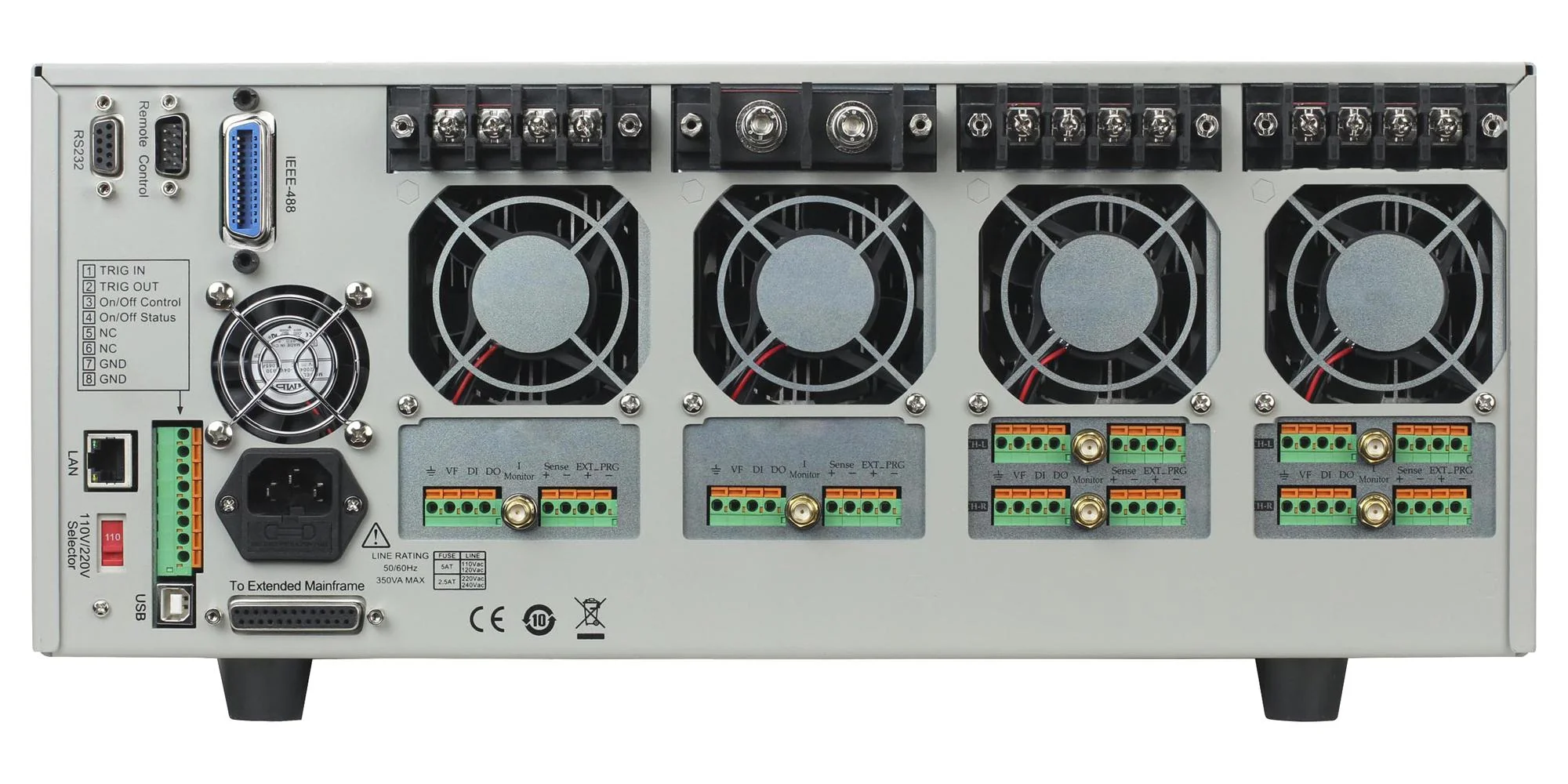 B&amp;K Precision MDL4U001 MDL4U001 Chassis 4 Slots 4U MDL4U Series Mainframe 440 mm W 177.3 H 549 D - Image 4