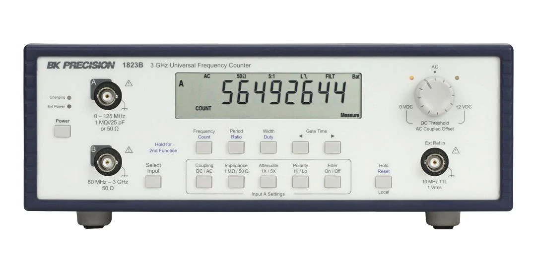 B&K PRECISION BK1823B Frequency Counter, 0.001Hz to 3GHz Frequency, 10 Digits, 50 mVrms Sensitivity, 1820B Series
