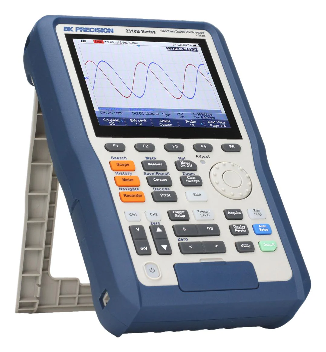 B&K PRECISION BK2512B Oscilloscope, 2510B Series, 2 Channel, 200 MHz, 1 GSPS, 12 Mpts, 1.7 ns