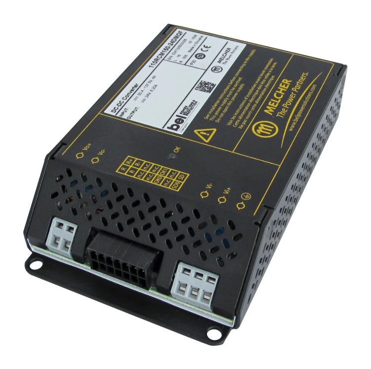 BEL Power Solutions 24RCM150-24DMQ 24RCM150-24DMQ Isolated Chassis Mount DC/DC Converter ITE & Railway 3:1 150 W 1 Output 24 V 6.25 A