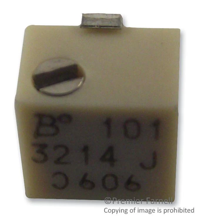 BOURNS 3224X-1-253E Trimmer Potentiometer, 25 kohm, 250 mW, ± 10%, 3224X Series, 12 Turns, Surface Mount Device