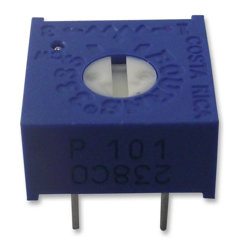 BOURNS 3386P-1-205LF Trimmer Potentiometer, 2 Mohm, 500 mW, ± 10%, Trimpot 3386 Series, 1 Turns, Through Hole