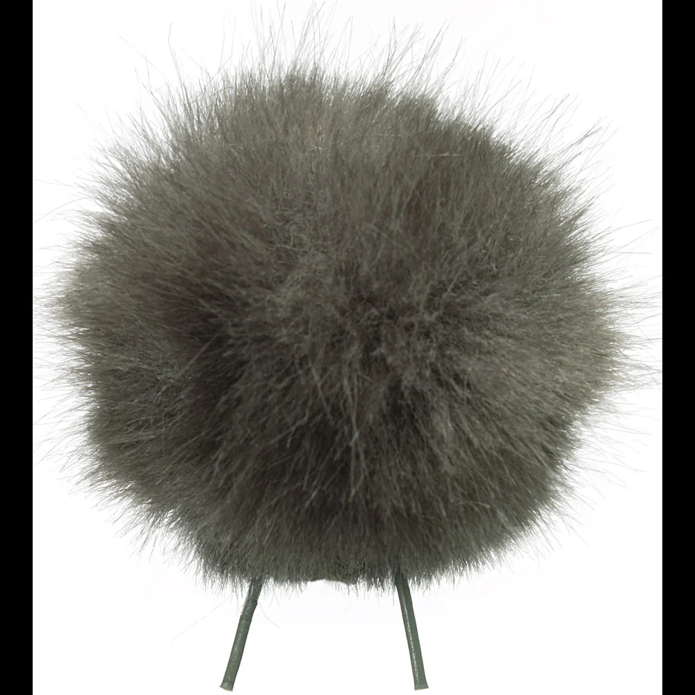 Bubblebee Industries Windbubble Miniature Imitation-Fur Windscreen (Lav Size 4, 42mm, Grey)