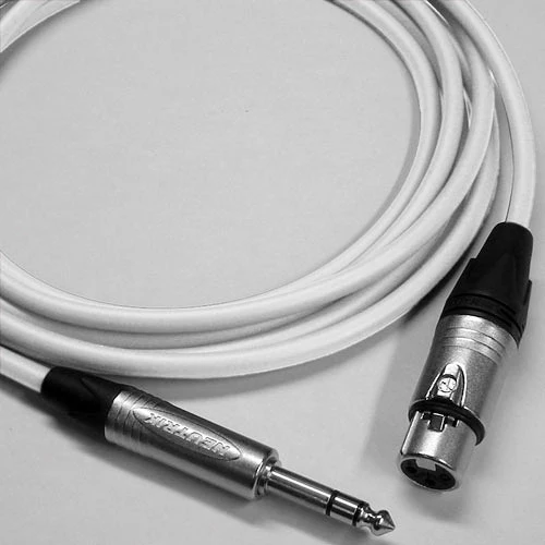 Canare Starquad XLRF-TRSM Cable (White, 3')