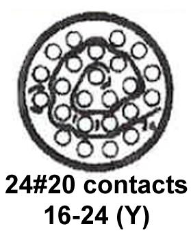 CINCH CONNECTIVITY SOLUTIONS BACC63CB16-24PN Circular Connector, BACC Series, MIL-DTL-26500 Series, Straight Plug, 24 Contacts, Crimp Pin - Image 2