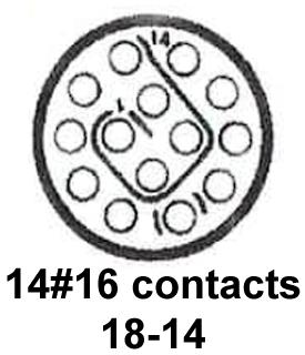 CINCH CONNECTIVITY SOLUTIONS BACC63CB18-14PNH Circular Connector, BACC Series, MIL-DTL-26500 Series, Straight Plug, 14 Contacts - Image 2