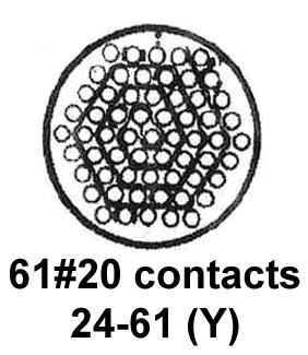 Cinch Connectivity Solutions BACC63CB24-61SNH BACC63CB24-61SNH Circular Connector BACC63 Straight Plug 61 Contacts Crimp Socket - Not Supplied - Image 2