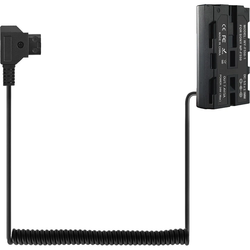 DigitalFoto Solution Limited Full Decoding D-Tap Male to Sony L-Series Dummy Battery (3.2')