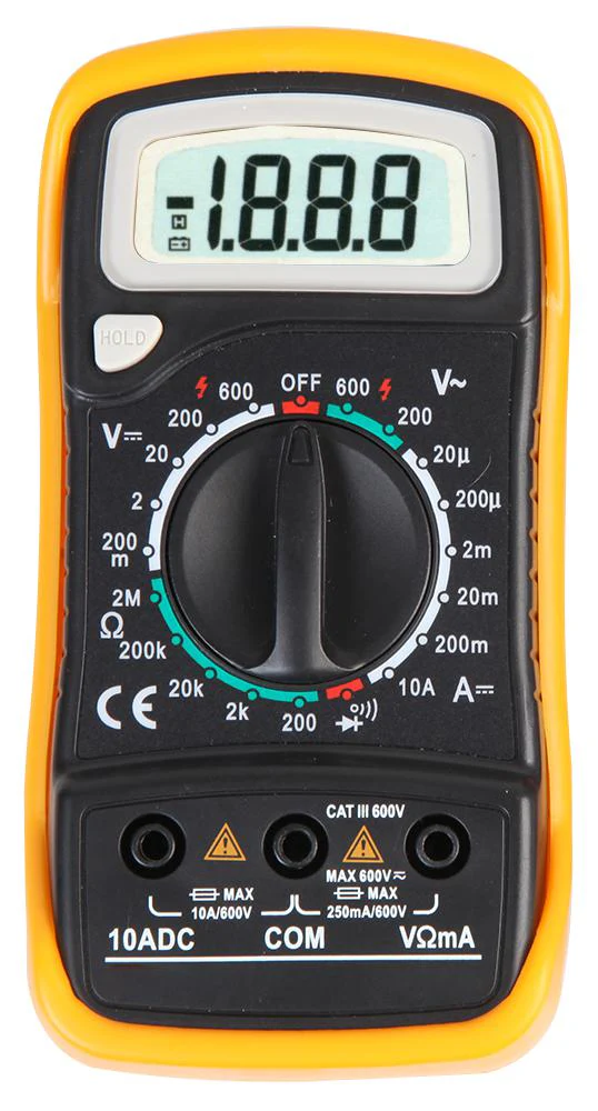 Duratool D03125 D03125 Handheld Digital Multimeter DC Current AC/DC Voltage Continuity Diode Resistance 3.5 2000 - Image 2