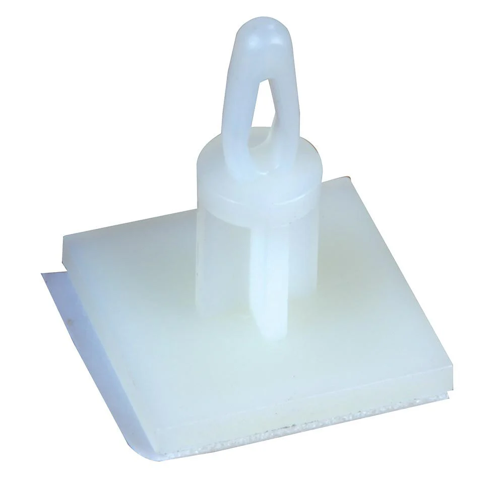 DURATOOL DTRCBSB-8-01A2-RT PCB Support, Lock-In Support With Adhesive Base, Nylon 6.6, 12.7mm x 7.1mm