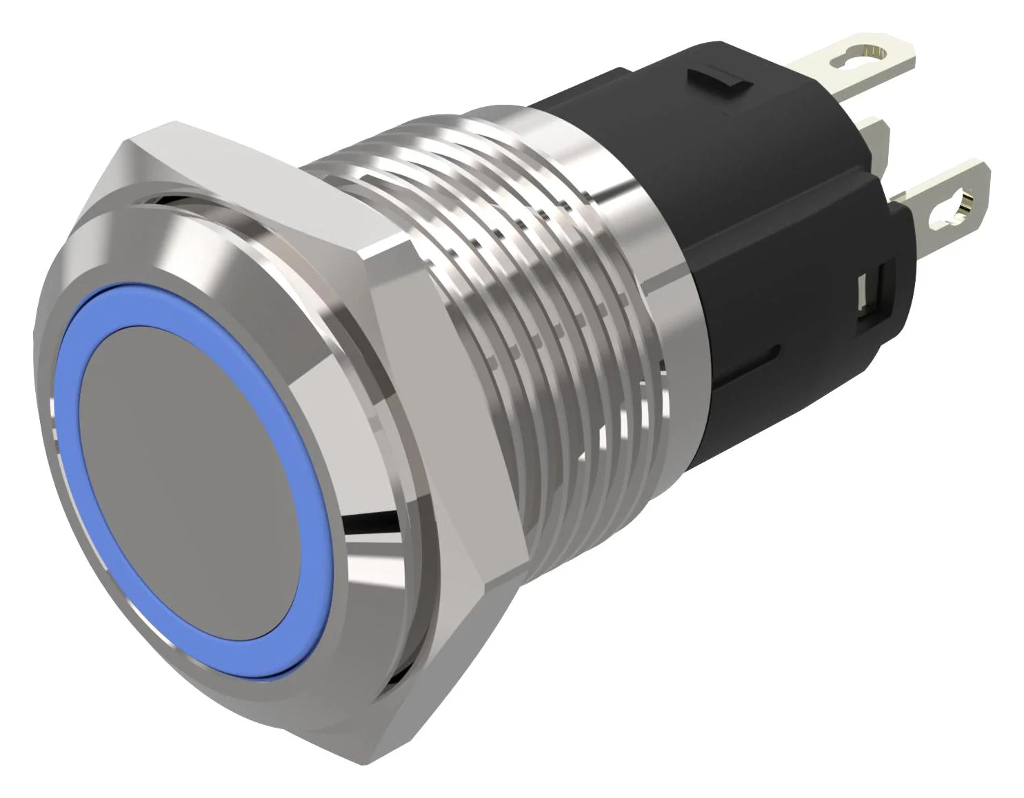 EAO 82-4151.2123 Vandal Resistant Switch, 82 Series, 16 mm, SPDT, Maintained, Round Flat Flush, Natural