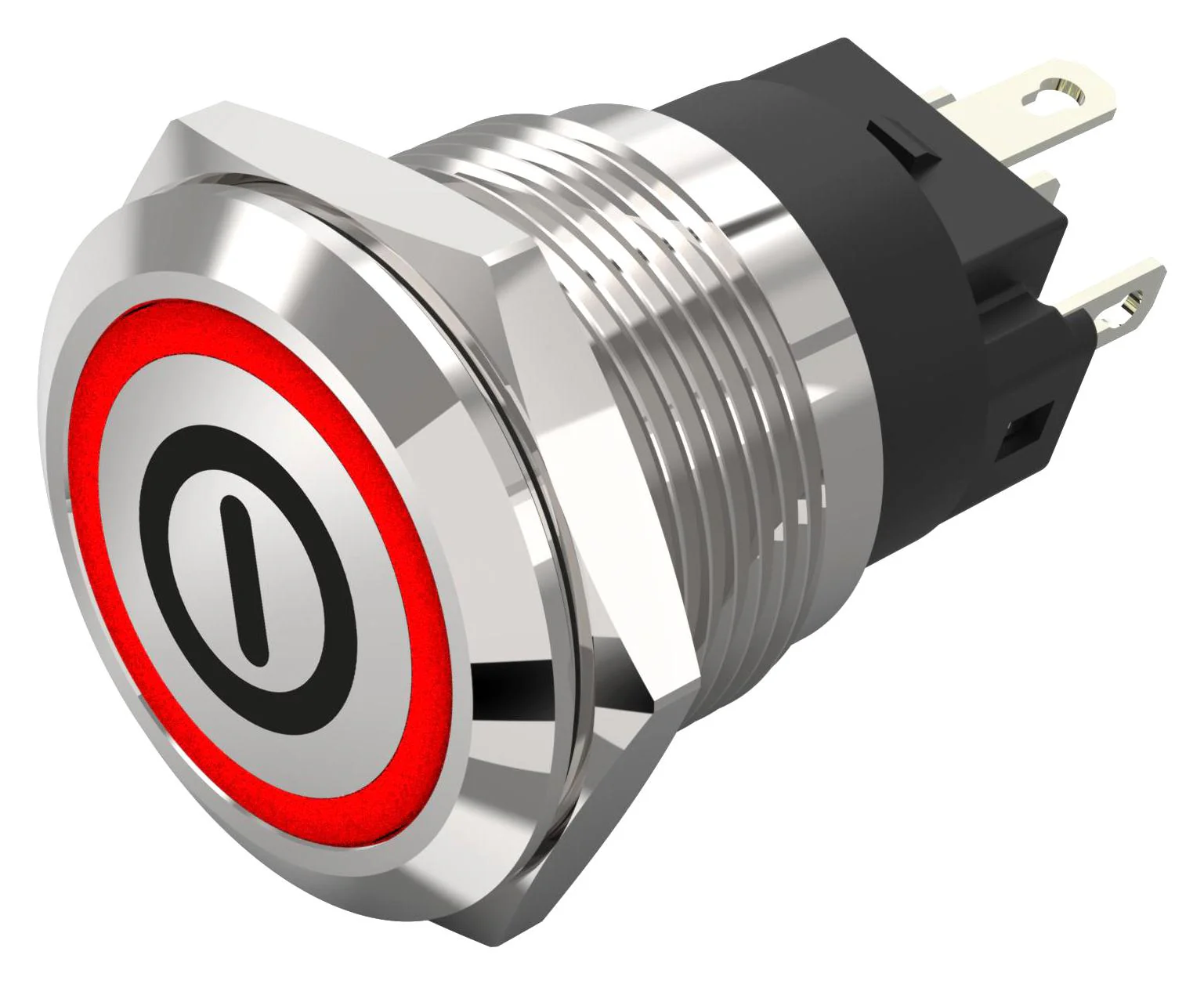 EAO 82-5151.2114.B001 Vandal Resistant Switch, On/Off, 82 Series, 19 mm, SPDT, Maintained, Round Flat Flush, Natural