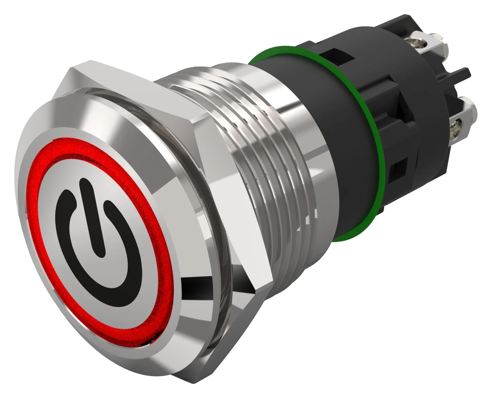 EAO 82-5152.1113.B002 Vandal Resistant Switch, Standby, 82 Series, 19 mm, SPDT, Momentary, Round Flat Flush, Natural