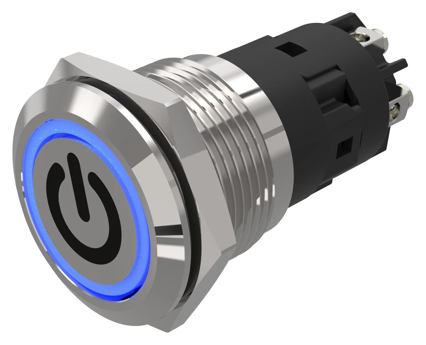 EAO 82-5152.1123.B002 Vandal Resistant Switch, Standby, 82 Series, 19 mm, SPDT, Momentary, Round Flat Flush, Natural
