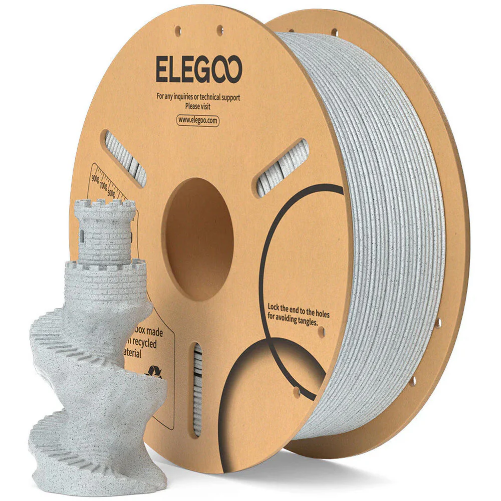 ELEGOO 1.75mm Basic PLA Filament (2.2 lb, Marble)