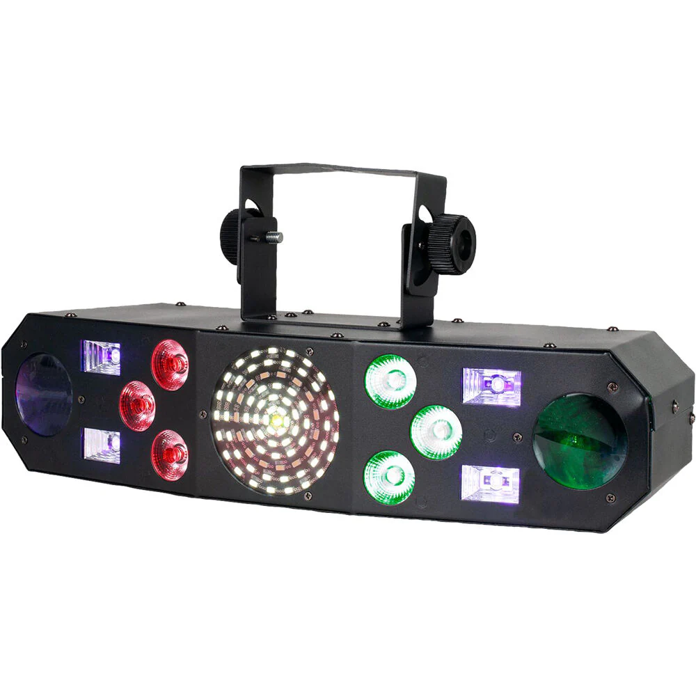 Eliminator Lighting Furious Five RG 5-FX-In-1 Laser, Strobe, Wash, UV, and Derby Light Fixture - Image 2