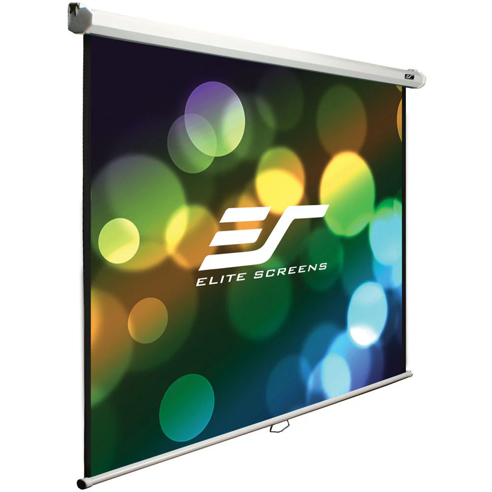Elite Screens Manual B/ 110"/ 16:9 Pull Down Manual Projector Screen With Auto Lock, Movie Home Theater - Image 3