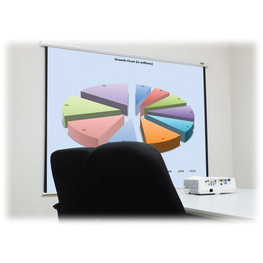 Elite Screens Manual B/ 110"/ 16:9 Pull Down Manual Projector Screen With Auto Lock, Movie Home Theater - Image 4