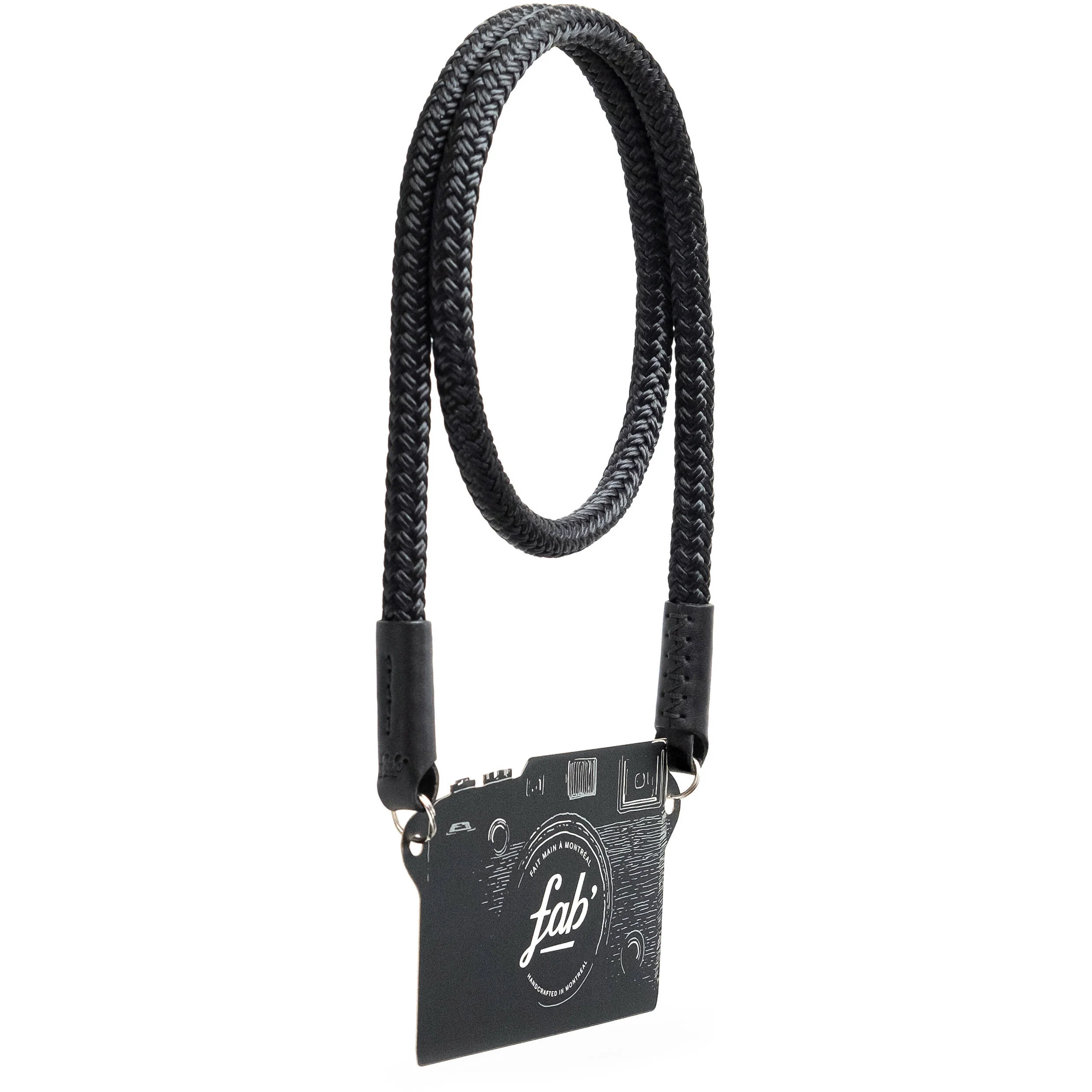 Fab' F8 Rope Camera Strap (Black, 47")