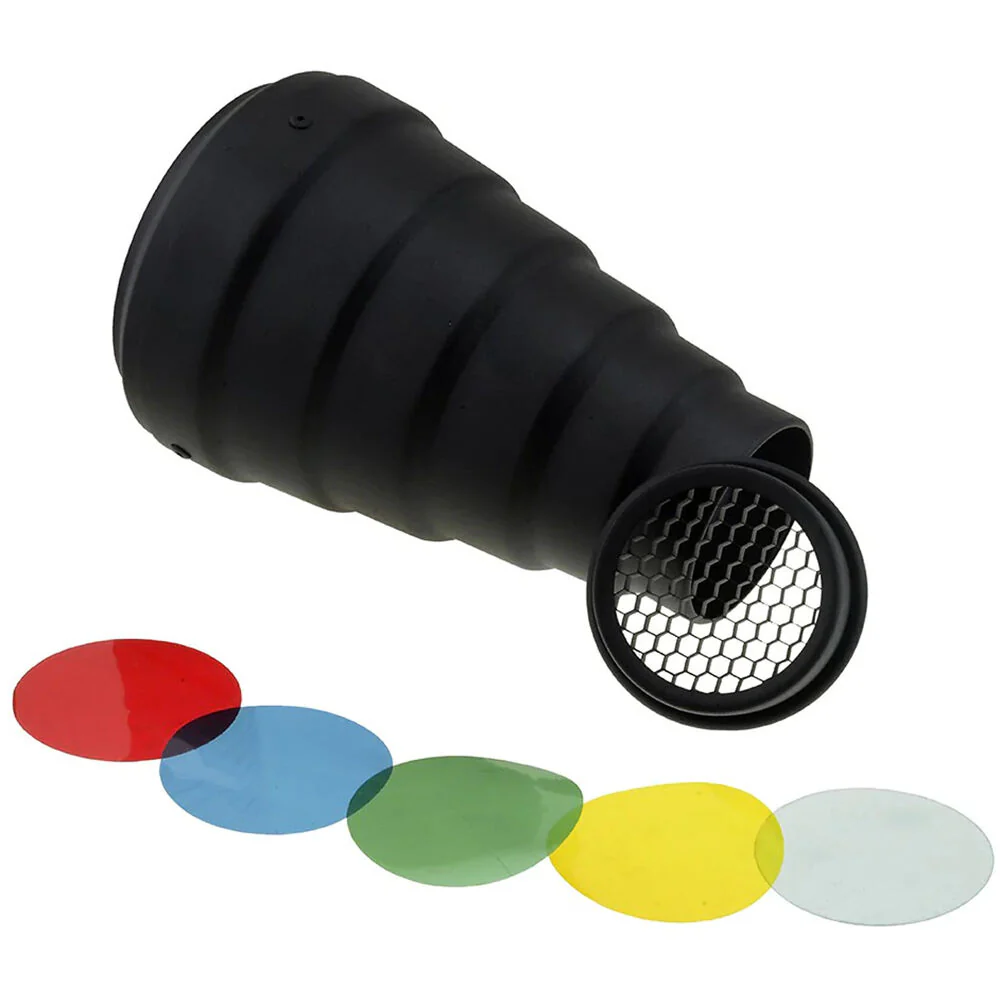 FotodioX Snoot with Grid and Gels for Balcar Mount - Image 2