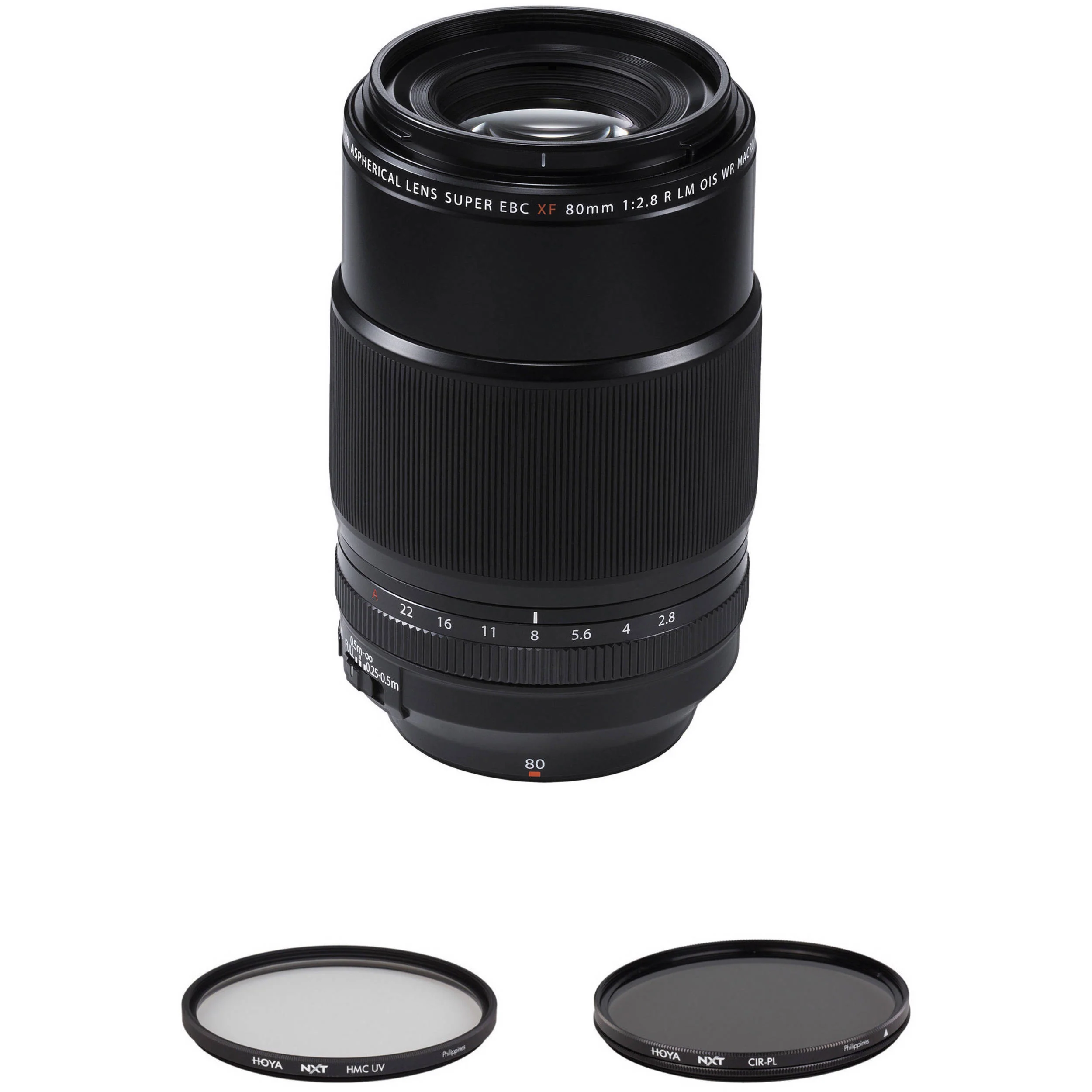 FUJIFILM XF 80mm f/2.8 R LM OIS WR Macro Lens with UV and Circular Polarizer Filters - Image 2