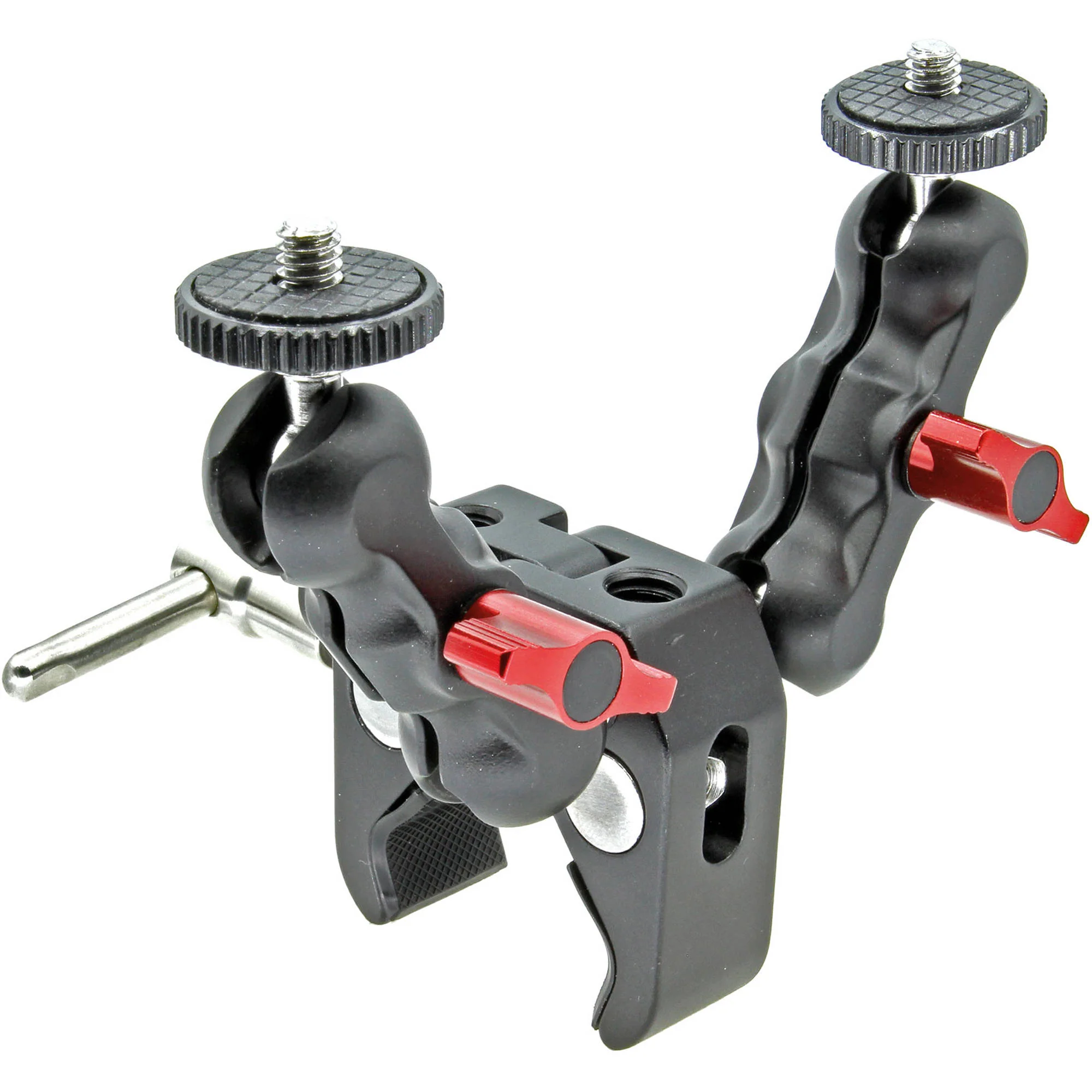 GyroVu Clamp with Dual Mini 360° Ball Head Mounts & 1/4"-20 Screws