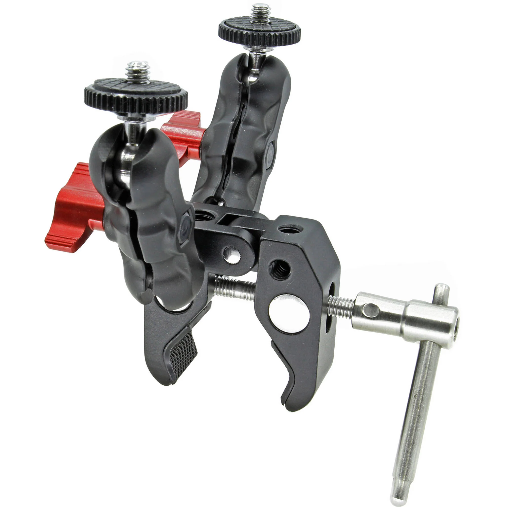 GyroVu Clamp with Dual Mini 360° Ball Head Mounts & 1/4"-20 Screws - Image 4