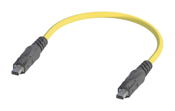 Harting 33280202001003 33280202001003 Ethernet Cable SPE Plug to Yellow 300 mm 11.8 "