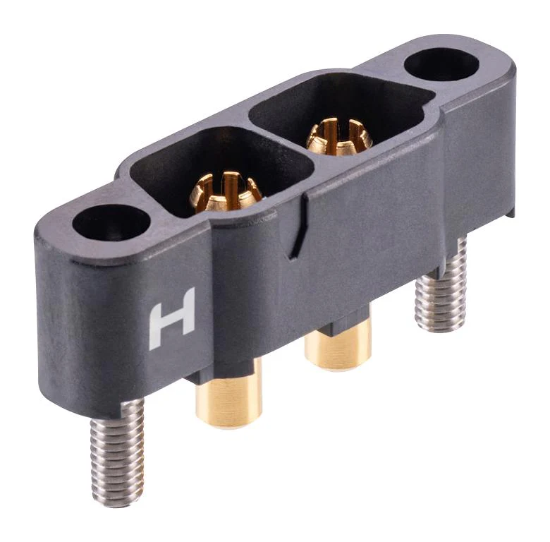 HARWIN KA1-MV20205M1 Rectangular Power Connector, 2 Contacts, Kona KA1 Series, PCB Mount, Through Hole Straight - Image 2
