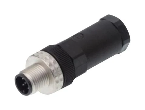 Hirschmann ELST 5012 PG9 Sensor Connector E Series M12 Plug 5 Contacts Screw Pin Straight Cable Mount