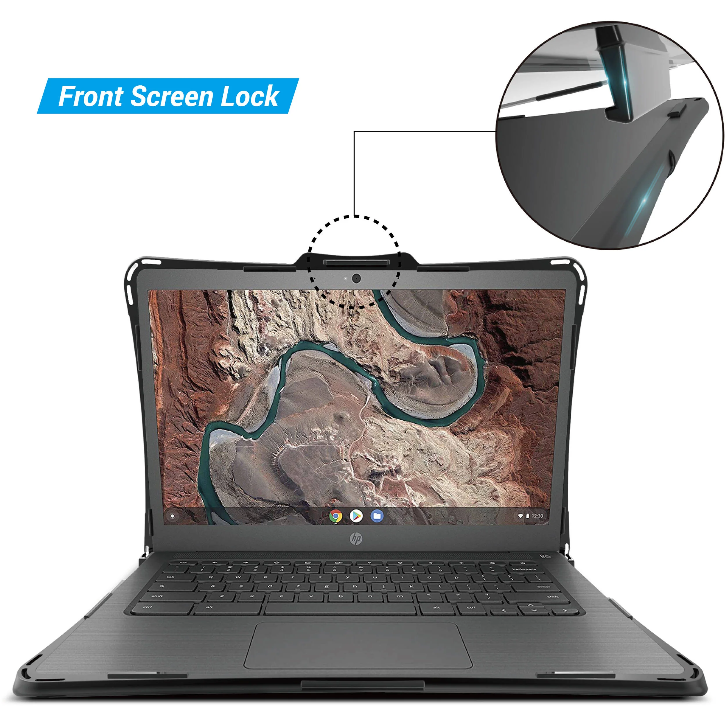 iBenzer Hexpact Case for HP 11" Chromebook G8 and G9 (Black) - Image 6